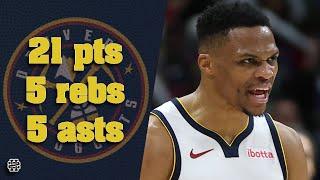 Russell Westbrook 21 pts 5 rebs 5 asts vs Pelicans 24/25 season