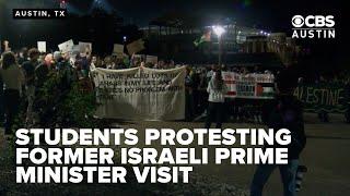 'It's a punch in the face,' students protest former Israeli Prime Minister visit to UT