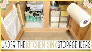 UNDER THE KITCHEN SINK STORAGE IDEAS || Shirlee Alicia