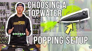 HOW TO CHOOSE A Topwater POPPING SETUP! ( Gear Breakdown )