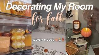 FALL ROOM MAKEOVER 2024 | homegoods + target shopping haul, decorating my room for fall