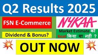 NYKAA Q2 results 2025 | Fsn E-Commerce results today | NYKAA Share News | NYKAA Share latest news