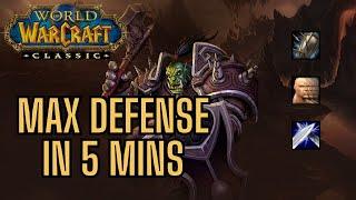 FASTEST Way To Level Defense Skill | WoW Classic