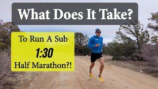 SUB 1:30 HALF MARATHON TRAINING AND WORKOUTS: Coach Sage Canaday Higher Running x Tracer