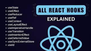 All React Hooks Explained - React Hooks Tutorial 2025