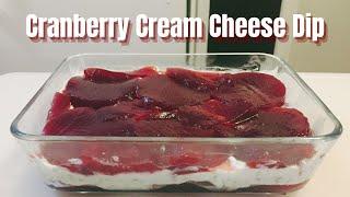 Holiday Cranberry Cream Cheese Dip Sauce Recipe