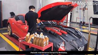 Periodic Maintenance Of Ferrari F12 Berlinetta.