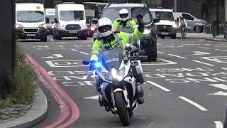 Metropolitan Police SEG Escort Training with BMW RS1200s in Vauxhall, London