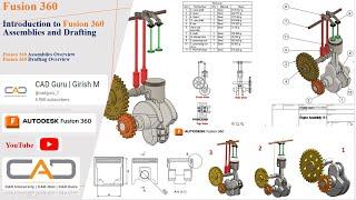 Introduction to Fusion 360 Assembly and Drafting | Fusion 360 Course for Beginners