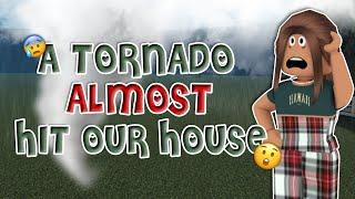 A TORNADO almost hit our HOUSE! | Roblox Bloxburg Family Roleplay | **WITH VOICE**