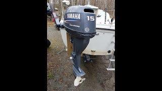 Yamaha 15 HP Outboard on a sailBoat Engine Showcase and Review