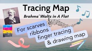 Calming Tracing Activity - Brahms Waltz in A Flat - Song Map