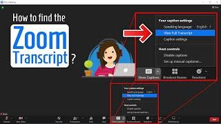 Where to find the Zoom Transcript?