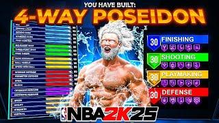 GAME BREAKING NEW “4-WAY POSEIDON” BUILD WILL RUIN NBA 2K25! BEST BUILD IN 2K25!