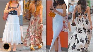 Italian Summer Street Style How to Wear Comfortable Dress in Milan in August? Street Style