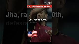 Jha Makes History for the US in Men's Table Tennis at Paris Olympics #tabletennis #olympicgames