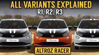 Altroz racer variants explained with prices | Tata Altroz racer R1, R2, R3 | Exterior, interior