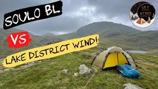 HILLEBERG SOULO BL | Soulo Black Label In Strong Wind | Lake District Wild Camping | Wet And Windy