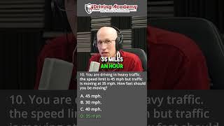 CDL Permit Question: Truck Speed in TRAFFIC #cdl #trucking #license