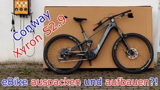 eBike auspacken und aufbauen // Conway Xyron S2.9