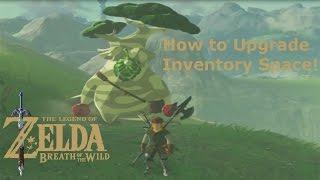 HESTU LOCATION! How to Upgrade Inventory - Zelda Breath of the Wild