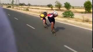 INLINE SPEED SKATING- EASY ROAD SESSION