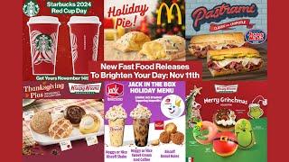 New Fast Food Releases from McDonald's, Jack in the Box, Krispy Kreme, and More #fastfood #mcdonalds