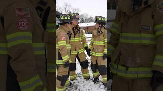 Hopefully they learned a very valuable lesson #firefighter #cold #shelter