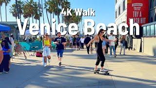 LOS ANGELES Venice Beach Boardwalk  Walk 4K 2024