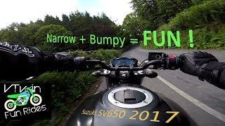 Suzuki SV650 2017 Fuel Diablo exhaust -  sound check ride