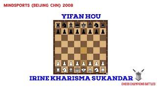 Hou Yifan vs Irine Sukandar: Sicilian Showdown | Chess Mindsports 2008