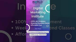 India's most affordable Digital Marketing Institute - Call 9555730749 - #digitalmarketingcourse