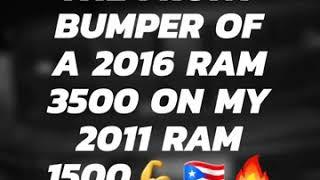 Installing the front bumper of a 2016 ram 3500 on my 2011 ram 1500