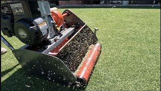 Grooming / Dethatching Couch / Bermuda Grass with my Dad