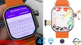 VWAR Ultra 4G Android Smart Watch Unboxing- AMOLED, Retractable camera, 2G RAM 32G ROM, GPS WIFI SIM