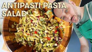 Bright Crispy Spicy Refreshing Antipasti Pasta Salad