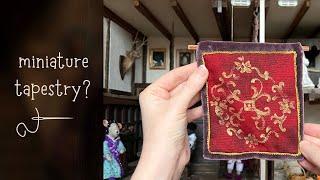 DIY Miniature Wall Hanging / Tapestry / Rug for my 1:12 Scale Dollhouse | Dollhouse Diary: Part 69