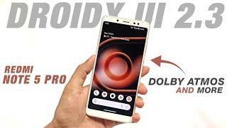 DroidX UI 2.3 Official For Redmi Note 5 Pro | Android 14 | Dolby Atmos, Live Display & More Features