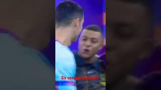 Ronaldo and Messi friends Six seconds to history  #ronaldo #messi  #neymar  #mbappe