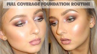 FULL COVERAGE FOUNDATION ROUTINE | Beauty by Becci