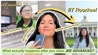 *jee aspirant* to IIT Roorkee! | result day reaction JEE Adv?! | JOSSA Counseling?!