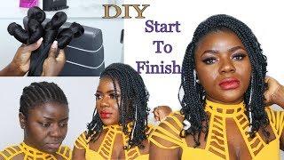 DIY Pre-Braided Crochet Braids Tutorial + Installation | Dilias Empire.