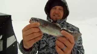 Ice fishing for Kokanee Salmon, and Arctic Char on Lake Dillon...with Alpine Fishing Adventures