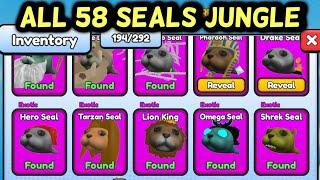 How to Get ALL 58 SEALS in FIND THE SEALS ROBLOX [ JUNGLE UPDATE ]