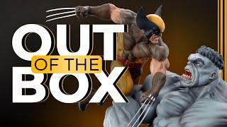 Grey Hulk vs Wolverine Statue Unboxing | Out of the Box
