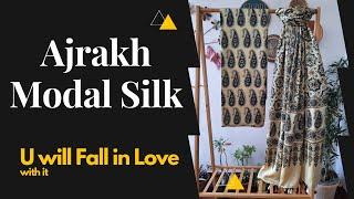 Ajrakh Modal Silk Suit Set | Ajrakh Hand block Print