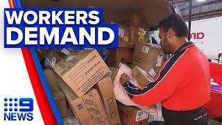 Boom in online sales spark desperate call for workers | 9 News Australia