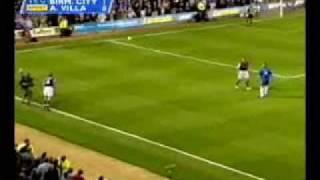 Throw in during Match of Aston Villa & Birmingham City