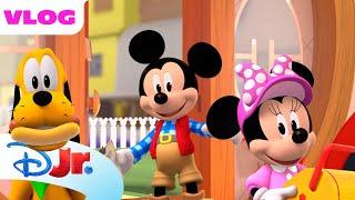 Mickey Mouse, Minnie Mouse, and Pluto Pack for a Camping Trip ️ | Me & Mickey | @disneyjr