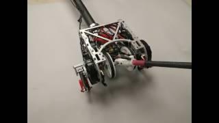 Robot Stabilization and Hopping With a 2-DOF Tail